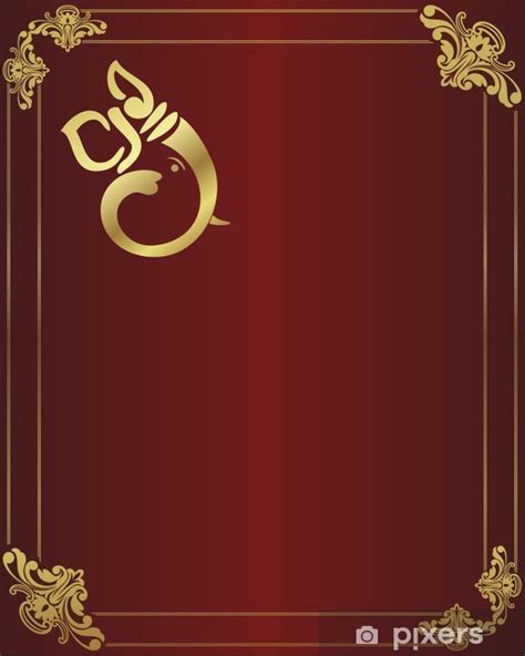 Every bride wants to plan an unforgettable wedding day. Ganesha, Hindu wedding card, royal Rajasthan, India ...