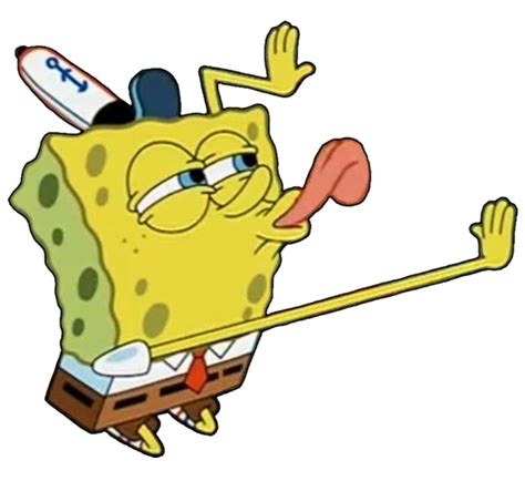 Transparent Amor Clipart Spongebob Licking Meme Transparent Hd Png