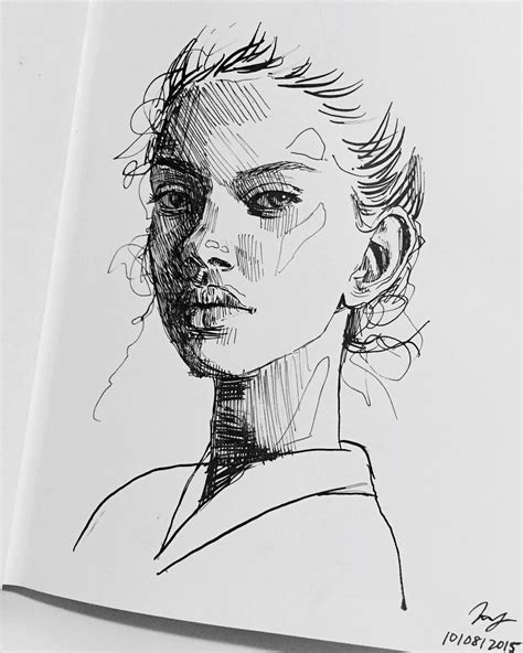 Amazing Beautiful Girl Face Soo Delicate Pencil Sketches Are The