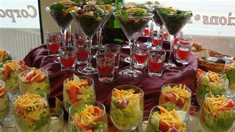 Adeline Leigh Catering Wedding Hot Buffets Individual Salads
