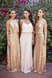 Rose Gold Ruha Glitter Bridesmaid Dresses Long Bridesmaid Dresses Designer Bridesmaid Dresses