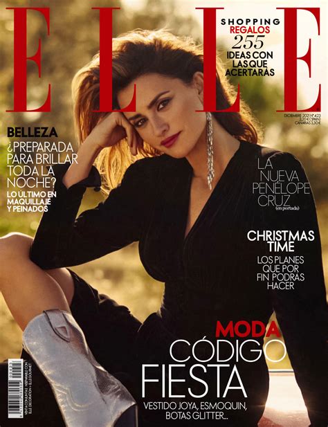 Pen Lope Cruz Covers Elle Spain December By Nico Bustos Fashionotography