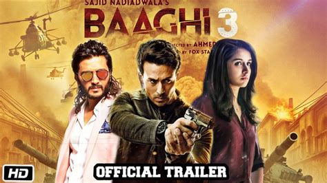 Baaghi Movie Official Trailer Tiger Shroff Ritesh Deshmukh
