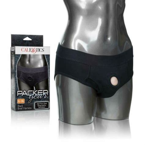 CalExotics Packer Gear Black Brief Harness Adult Sex Toy Strap On Dong Prob EBay
