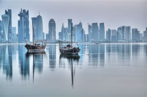 Qatar Skyline Wallpapers Top Free Qatar Skyline Backgrounds