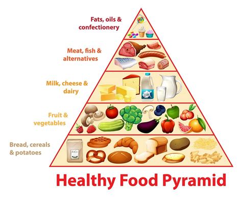 Food Pyramid With Labels