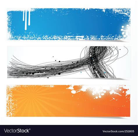 Artistic Banners Royalty Free Vector Image Vectorstock