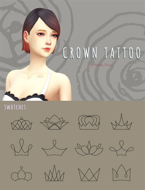 Lilsimsie Faves — Whiterossey A Lovely Linear Tattoo Fit For Sims