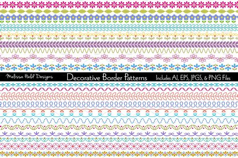 Decorative Border Patterns | Pre-Designed Photoshop Graphics ~ Creative