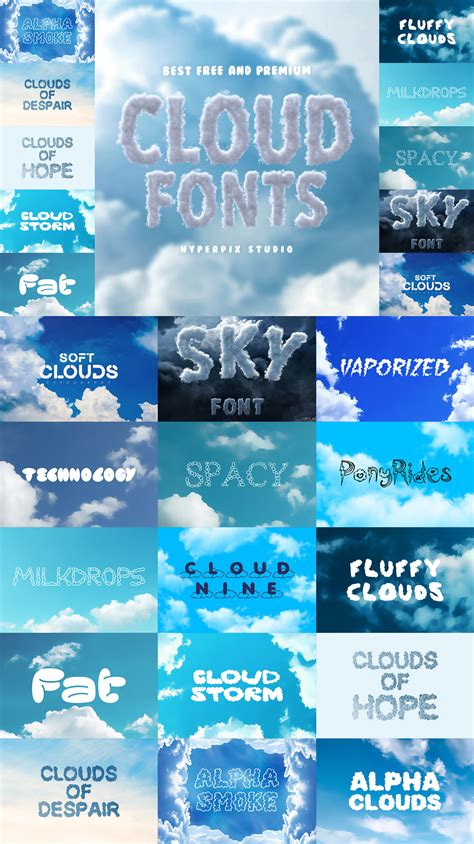Best Cloud Fonts Collection Behance
