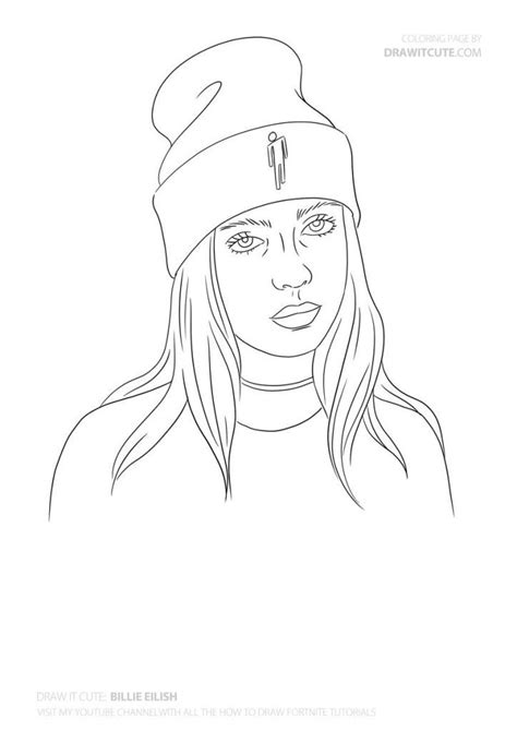Showing 12 coloring pages related to aesthetic. How to draw Billie Eilish - Draw it cute #coloringpages # ...