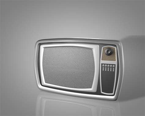 Vintage Television Set 3d Model