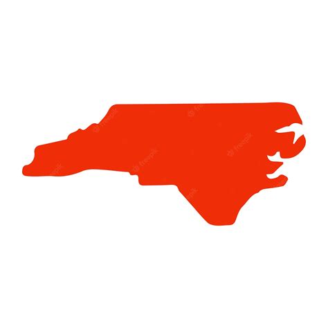 Premium Vector North Carolina State Map Outline