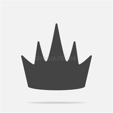 Crown Vector Icon The Symbol Of Greatness With Shadow Layers G Stock