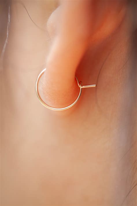 Gold Huggie Earrings Hoop Earrings Simple Hoops Earrings For