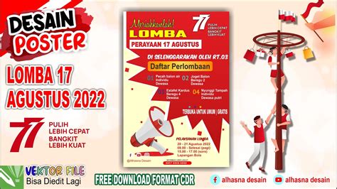 Desain Poster Pamflet Lomba 17 Agustus Di Coreldraw Free Download