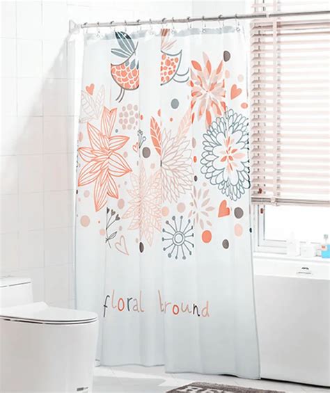 New Birdsandflowers Eco Friendly Polyester Shower Curtain Thickening