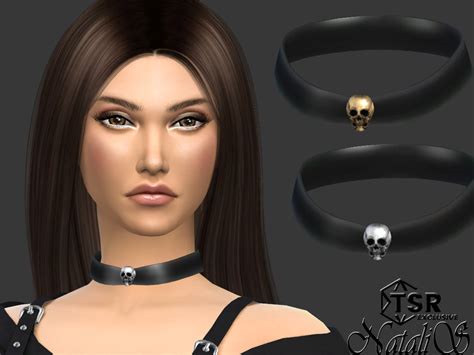 The Sims Resource Skull Choker Necklace