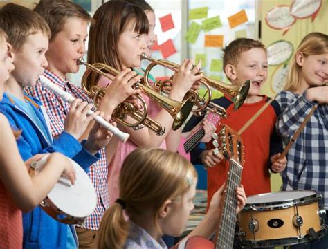 School Kids Playing Instruments Ng