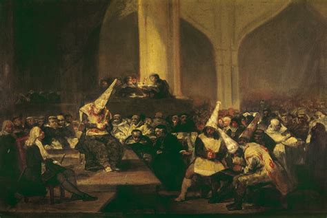 Goya Inquisition 1816 Ninquisition Scene Oil On Canvas 1816 By