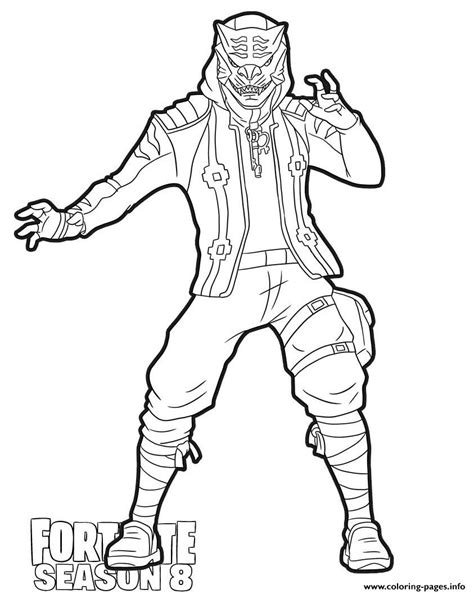 Master Key From Fortnite Season 8 Coloring Page Printable