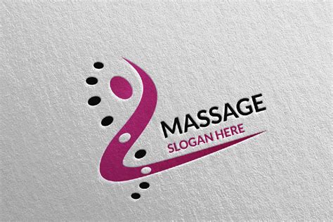 Massage Logo Design 9 By Denayunethj TheHungryJPEG