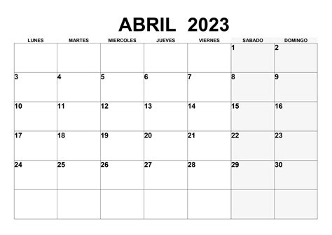 Calendario Abril De 2023 Para Imprimir 502ld Michel Zbinden Mx Aria Art