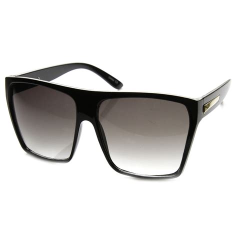 Oversize Square Retro Block Hipster Sunglasses Zerouv