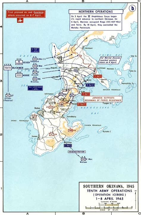 Map April Okinawa Act European Center Of Military History EUCMH