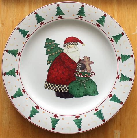 Debbie Mumm Magic Of Santa 12 14 Inch Platter Chop Plate By Sakura
