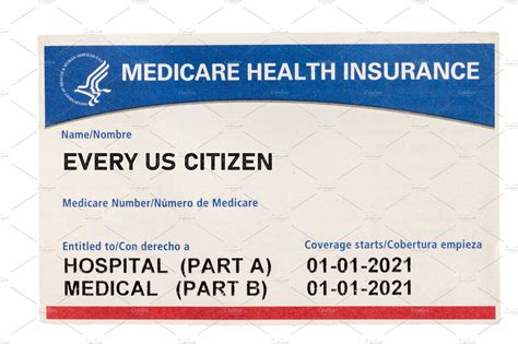 Usa Medicare Health Insurance Card Containing Medicare Card And