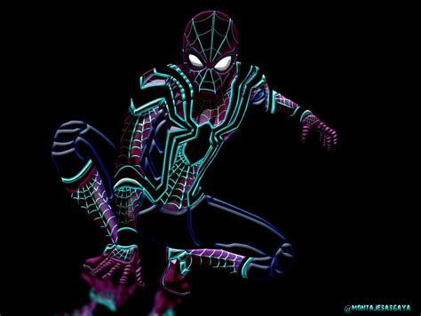 Neon Spiderman Wallpapers Top Free Neon Spiderman Backgrounds