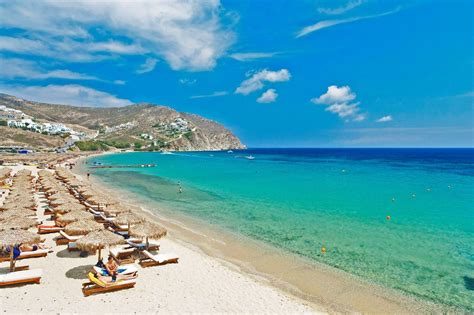 Elia Is One Of The Most Beautiful Beaches Of Mykonos For More Details