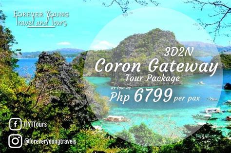 Coron Gateway Tour Package Rate Starts At Php 6799 Per Pax 😉 Package