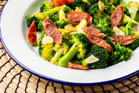 Stir Fry Broccoli With Chinese Sausage Asian Inspirations