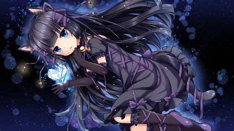 Download 3840x2160 Anime Cat Girl Lolita Black Hair