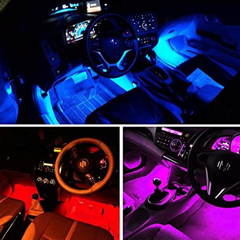 For car enthusiast putting interior led lights is like buying your favorite candy in a candy store. Car LED Strip Light, 4pcs 72 Multicolor Music Interior ...
