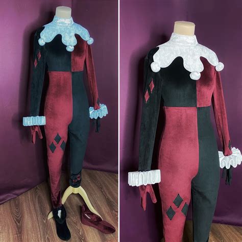 Harley Quinn Classic Suit Cosplay Costume Etsy