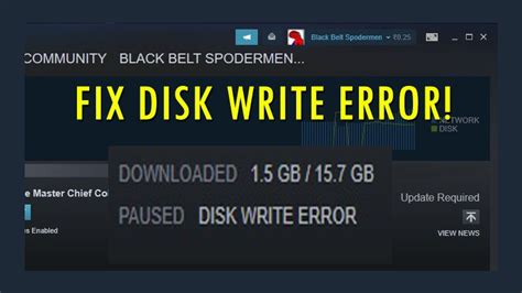How To Fix Steam Disk Write Error Solved G15tools
