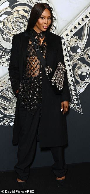Naomi Campbell Leads The Stars At The Dior Homme Paris Fashion Week Show Daily Mail Online