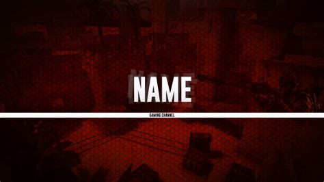 Free Red Gaming Youtube Banner Template 5ergiveaways