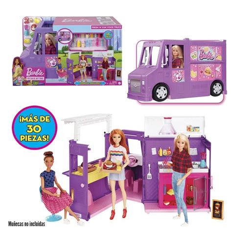 Camioneta De Comida De Barbie Regalos Y Juguetes Para Niños Y Niñas De