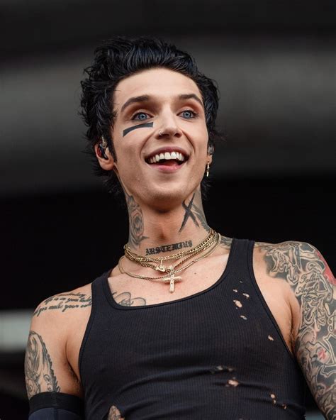 Andy Biersack Source On Instagram Andyblack On Stage At