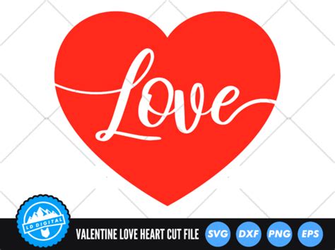 Valentines Day Love Heart Svg Afbeelding Door Lddigital · Creative Fabrica