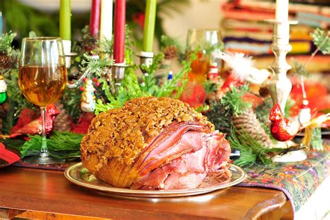 simply gourmet 240 hot buttered rum and pecan encrusted christmas ham