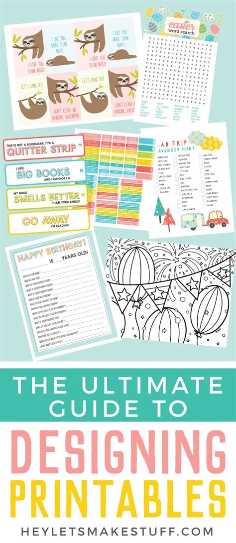The Ultimate Guide To Designing Printables Hey Lets Make Stuff