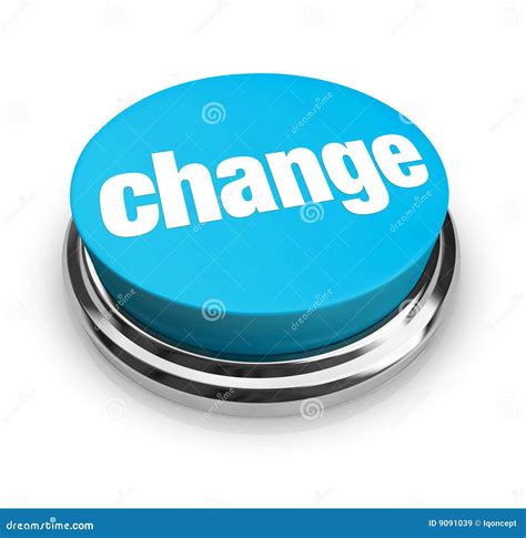 Change Blue Button Stock Illustration Illustration Of Enhance 9091039