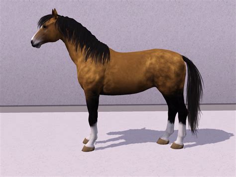 Mane And Tail Practice On A Sims 3 Horse L Horses Horse Mane Sims 3