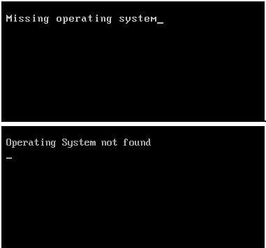 How To Fix Operating System Not Found Error