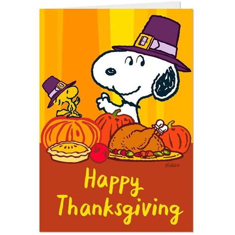 Peanuts® Snoopy and Woodstock Thanksgiving Cards, Pack of 10